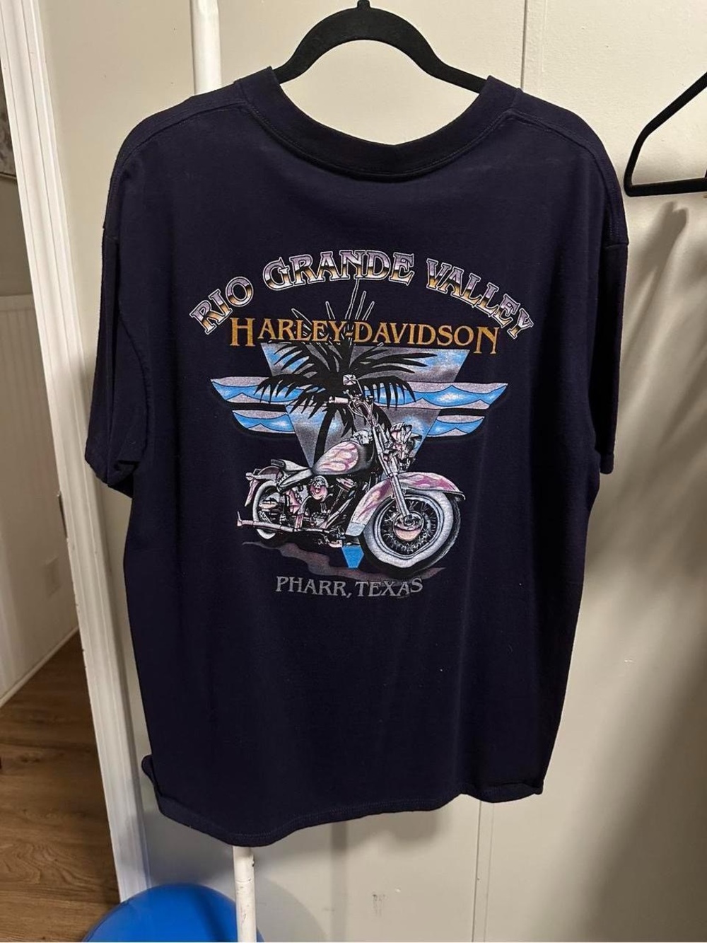 Harley Davidson Navy Rio Grande Valley Pharr Texas Shortsleeve Shirt size XL